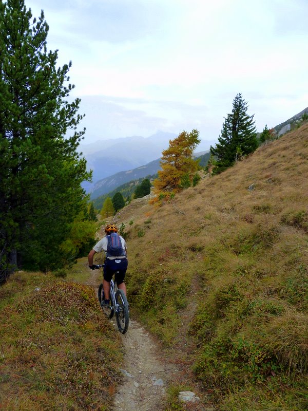 Mont Froid : Descente finale sur Bramans