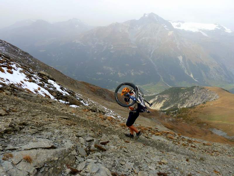 Mont Froid : Un peut de portage sous le Mt Froid