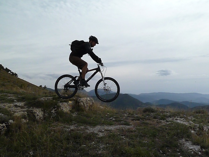 Descente sur Lucéram : Le topo dit "freeride" donc on fait ce qu'on peut