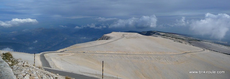 #13 Ventoux : L Ventoux : L'itinéraire de la descente, le long des crêtes...
