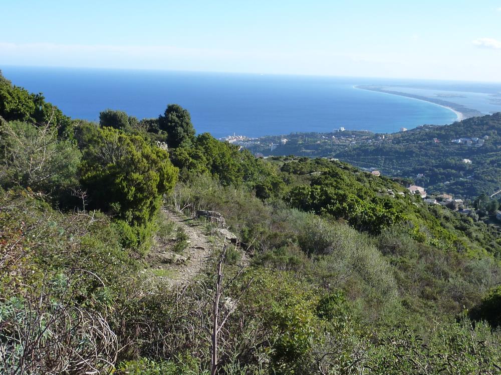 Enfin sur le bon sentier : A mesure que je monte, la descente promet d'être terrible