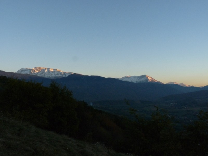 #7 Dernière lumière : sur le Taillefer, l Dernière lumière : sur le Taillefer, l'Alpes du Grand Serre et l'Obiou.