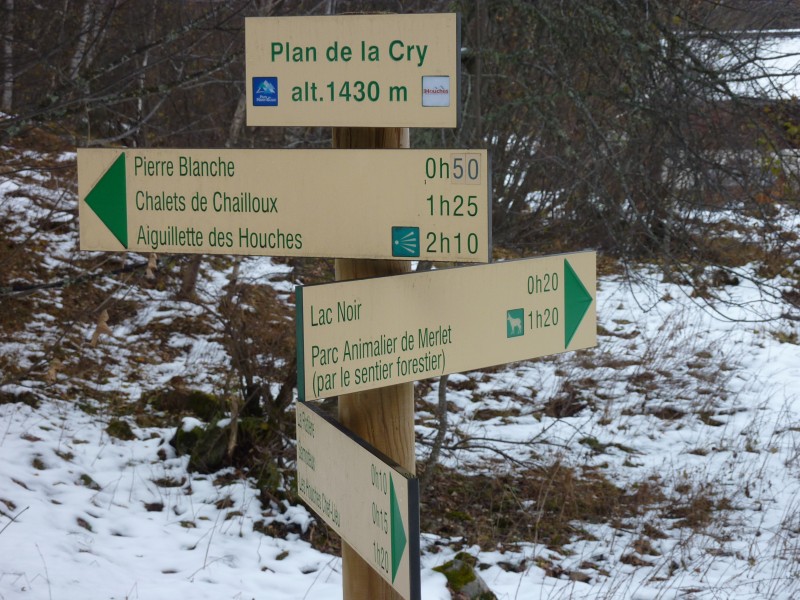 Plan de la Cry : Plan de la Cry sous la neige, le 11 novembre 2010.