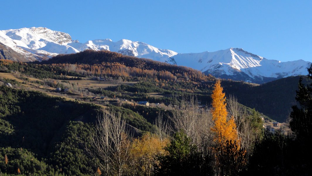 Lumières de fin de journée... : ...face à la Montagne de L'Alpe