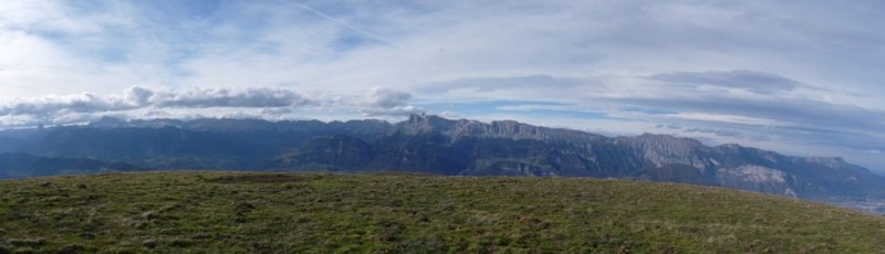 Panorama : barrière est du Vercors.
