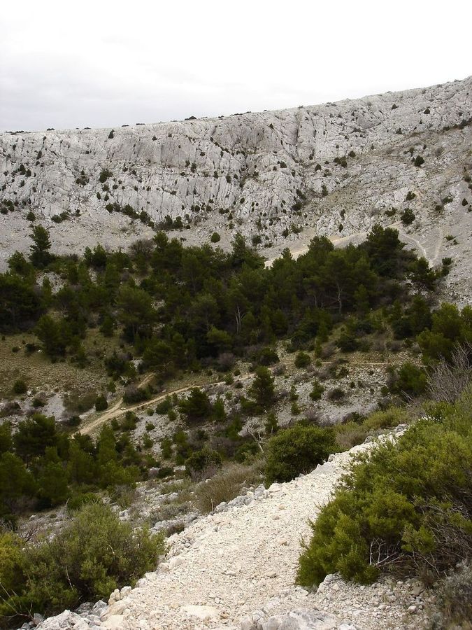 #11 Vallon de l Vallon de l'Herbe : Le haut du vallon de l'Herbe, sous la crête de l'Estret