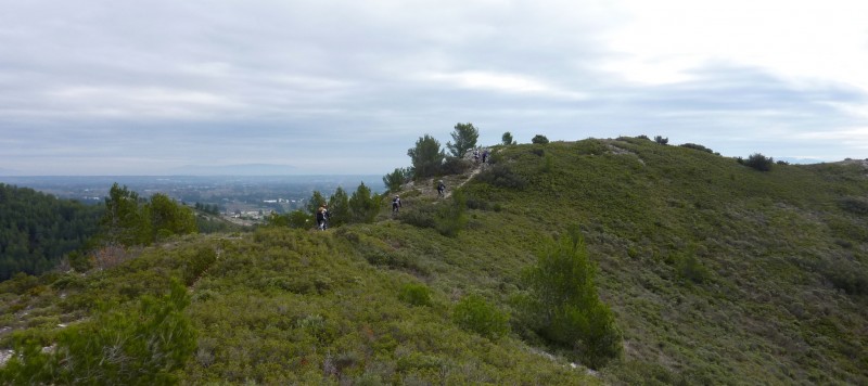 #4 Au dessus du vallon de Petit : Sur un des innombrables sentiers en crête du coin Au dessus du vallon de Petit : Sur un des innombrables sentiers en crête du coin