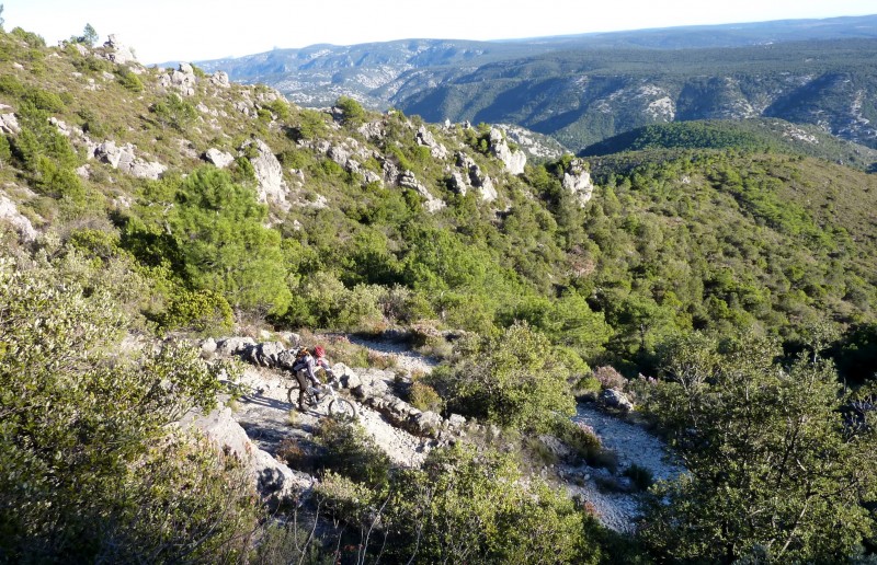 Départ du Cap de la Pousterle : Epingles larges au menu