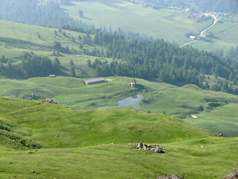 Colle Bercia : Vue plongeante depuis la strada dei Cannoni