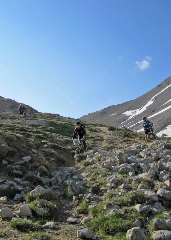 Passo della gardetta : Descente quelque peu rock n' roll