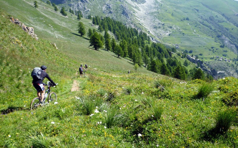 Punta Colour : Début de la descente