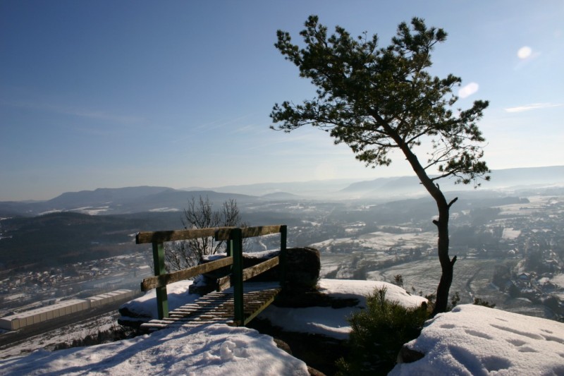 Vallée Meurthe : Vue sur la vallée de la Meurthe (vue depuis la pierre d'appel)