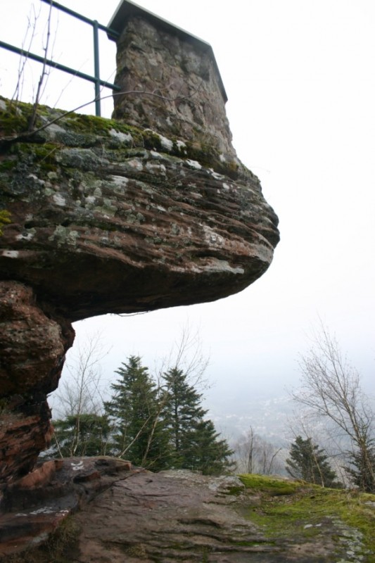 Roche Mere H : Une partie de la roche sécurisé