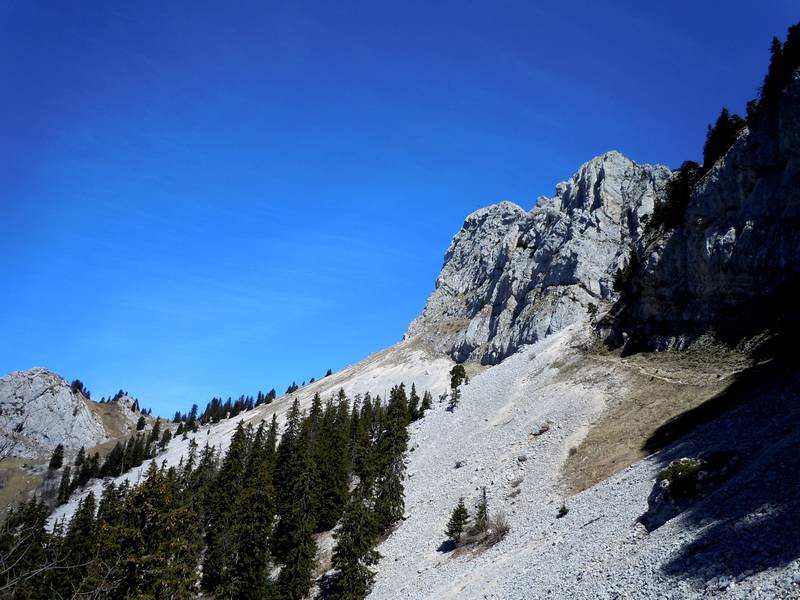 Sous le Grand-Som : Vue de la traversée vers le col de Mauvernay