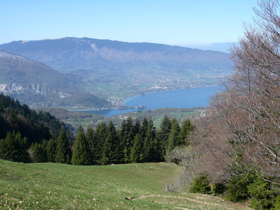 Lac d'Annecy : Descente sous le chalet des Crottes