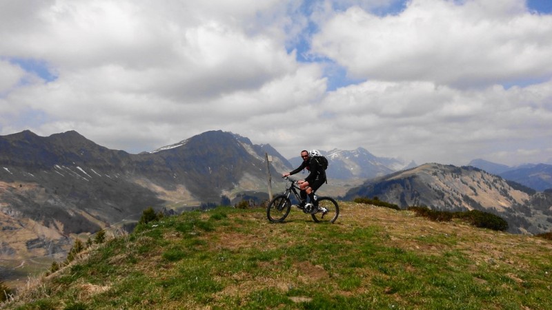 depuis Praz Véchin : vue vers le nord et les Aravis