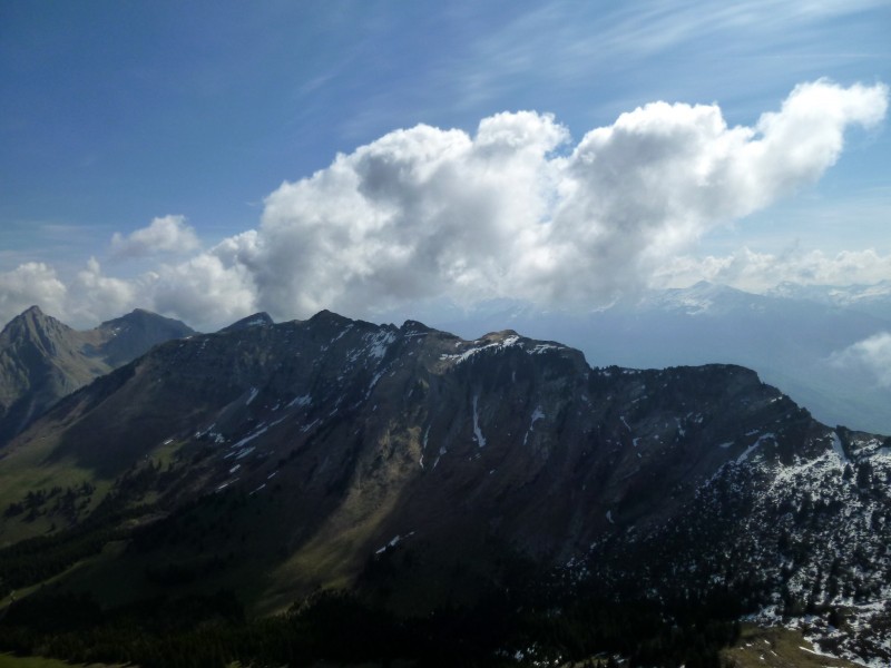 Dent d'Arclusaz : Le Mont-Blanc joue à cache-cache.. faudra donc revenir .. !