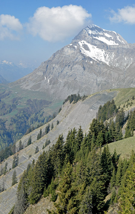 Sommet du Treu : Début de la descente