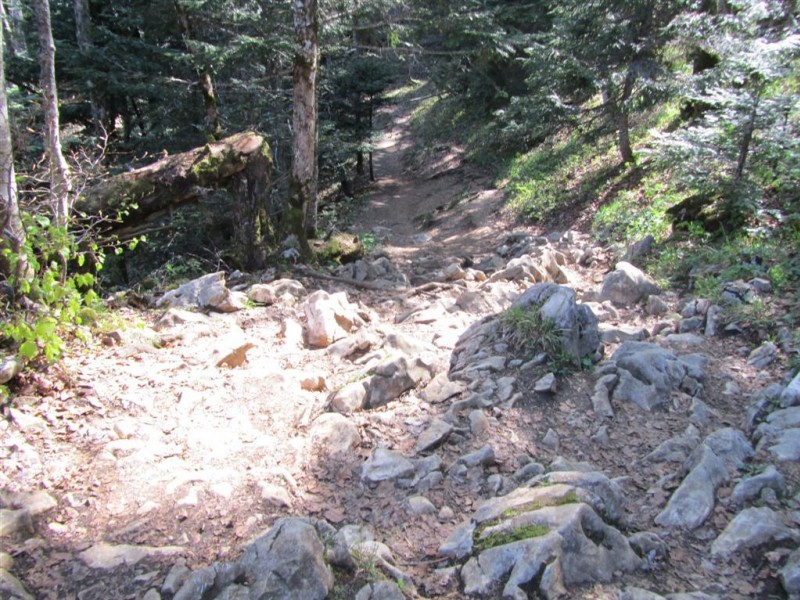 #6 Croix du Nivolet : Entre le Sire et la Croix, un exemple de passage qui casse le rythme de la traversée. Croix du Nivolet : Entre le Sire et la Croix, un exemple de passage qui casse le rythme de la traversée.
