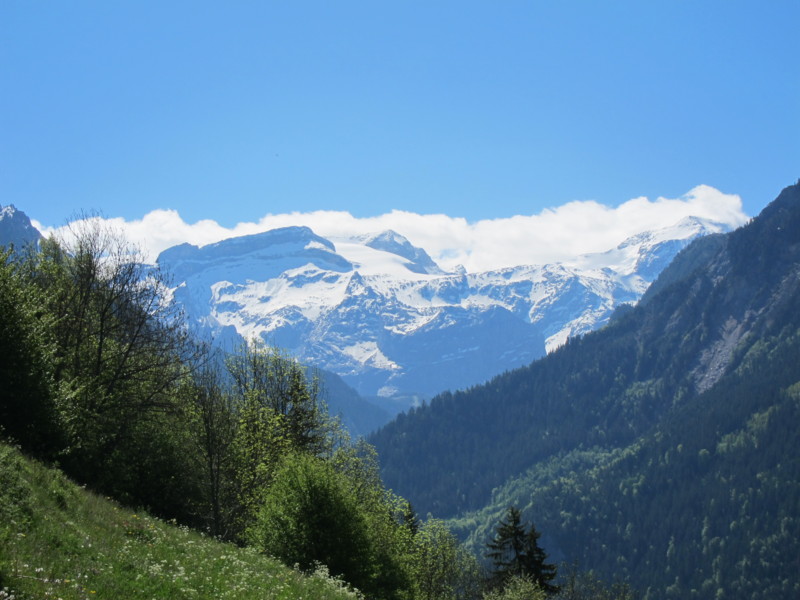 Vanoise : dès le départ, la vue est top sur la Vanoise (Pte du Dard).