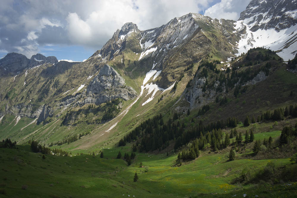 Bargy et Pointe du Midi : quelques rayons de soleil bien timides