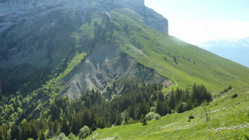 #7 Col des Ayes : dans la traversée depuis le col d Col des Ayes : dans la traversée depuis le col d'Arguille