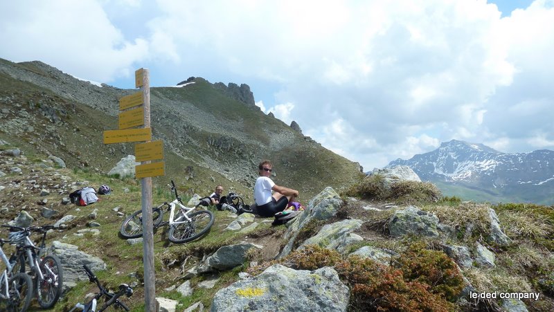 Col de Montjoie : Pause récup avant la descente