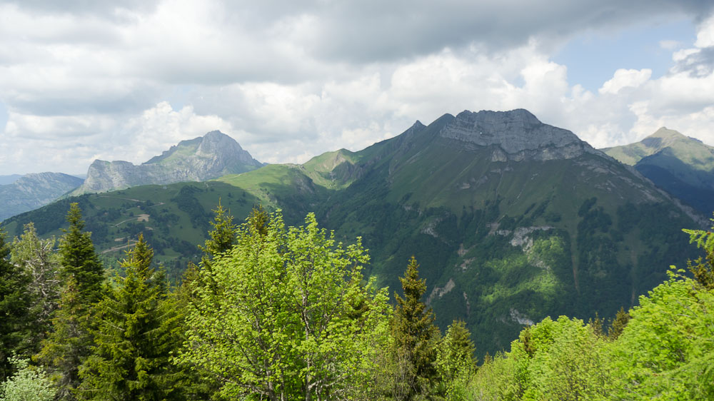 #10 Trélod, Mont de la Coche : et Chaurionde vus du Replat du Haut Trélod, Mont de la Coche : et Chaurionde vus du Replat du Haut