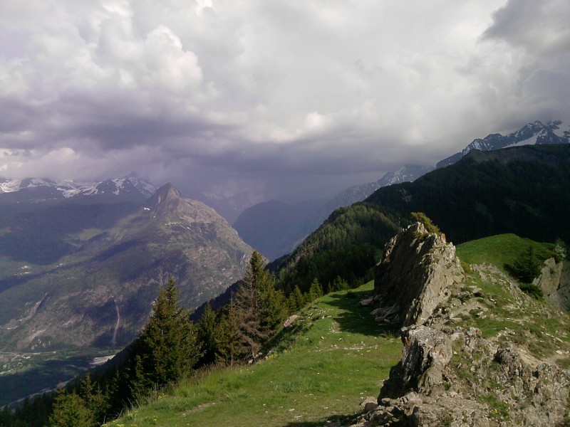 Piste de Pré Gentil : Fait vraiment pas beau sur les Écrins !!