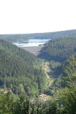 #1 Vue sur le barrage et le lac de pierre percée Vue sur le barrage et le lac de pierre percée