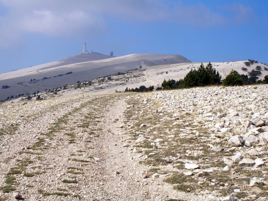 Ventoux : Dans la descente sur les crêtes