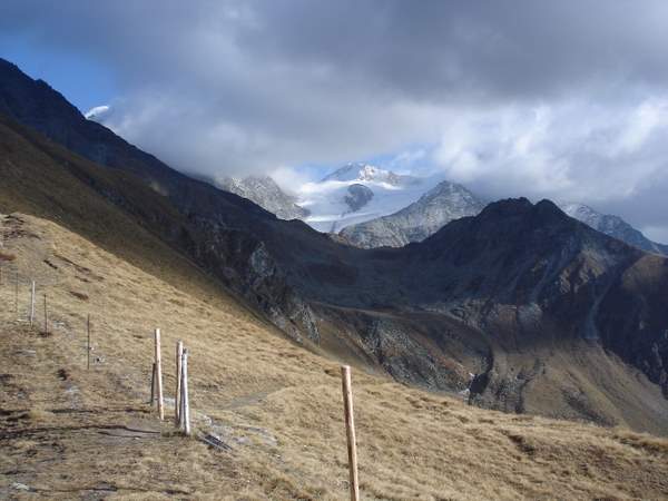 Combin de Boveire : Combin de Boveire et glacier de Panossière depuis la Vuardette