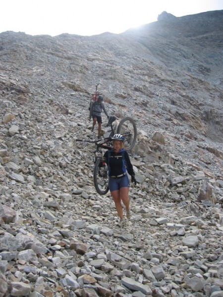 Col Sommeiller : Suite de la descente pas roulante