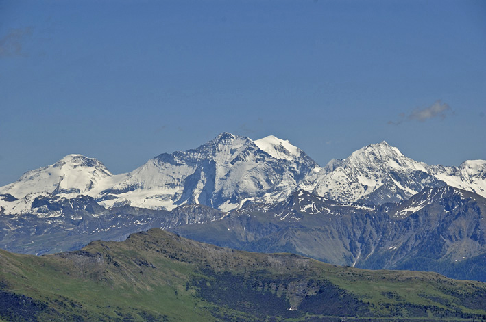 Croix de Sécheron : Vue panoramique sur la Grande Casse et bellecôte