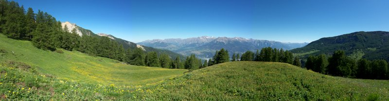 J3: Jolie prairie : En plus c'est beau et on voit même le lac ce jour!