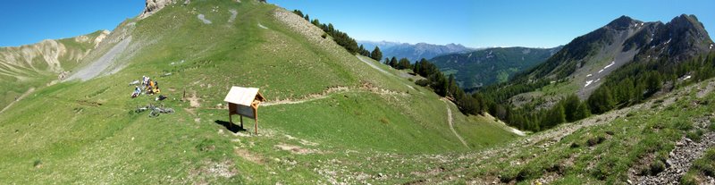 J3: côté Embrun : depuis le col de la Rousse