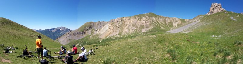 J3: côté Ubaye : depuis le col de la Rousse