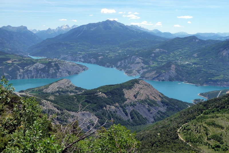 #84 J4: Ubaye : Encore une belle vue de ce côté aussi avec un bout de l J4: Ubaye : Encore une belle vue de ce côté aussi avec un bout de l'itinéraire d'hier