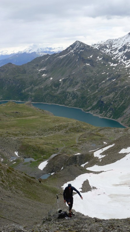 OK c'est bon... : le panorama est en place...
Vraiment dommage que le soleil ce soit caché pour cette partie de la descente