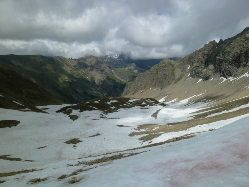 Col de Reyssas : versant Nord. Les Tourettes au fond