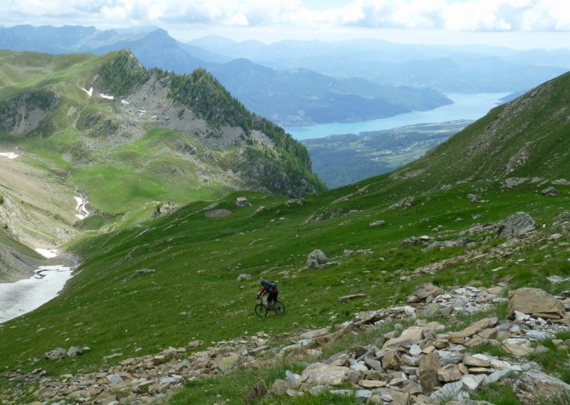 Free-ride : descente sud du Col