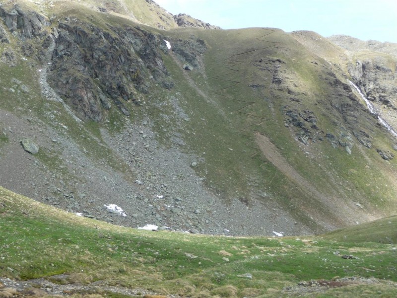 #4 Mont Fallère : La fameuse trace montant au Lac Mort. Mont Fallère : La fameuse trace montant au Lac Mort.