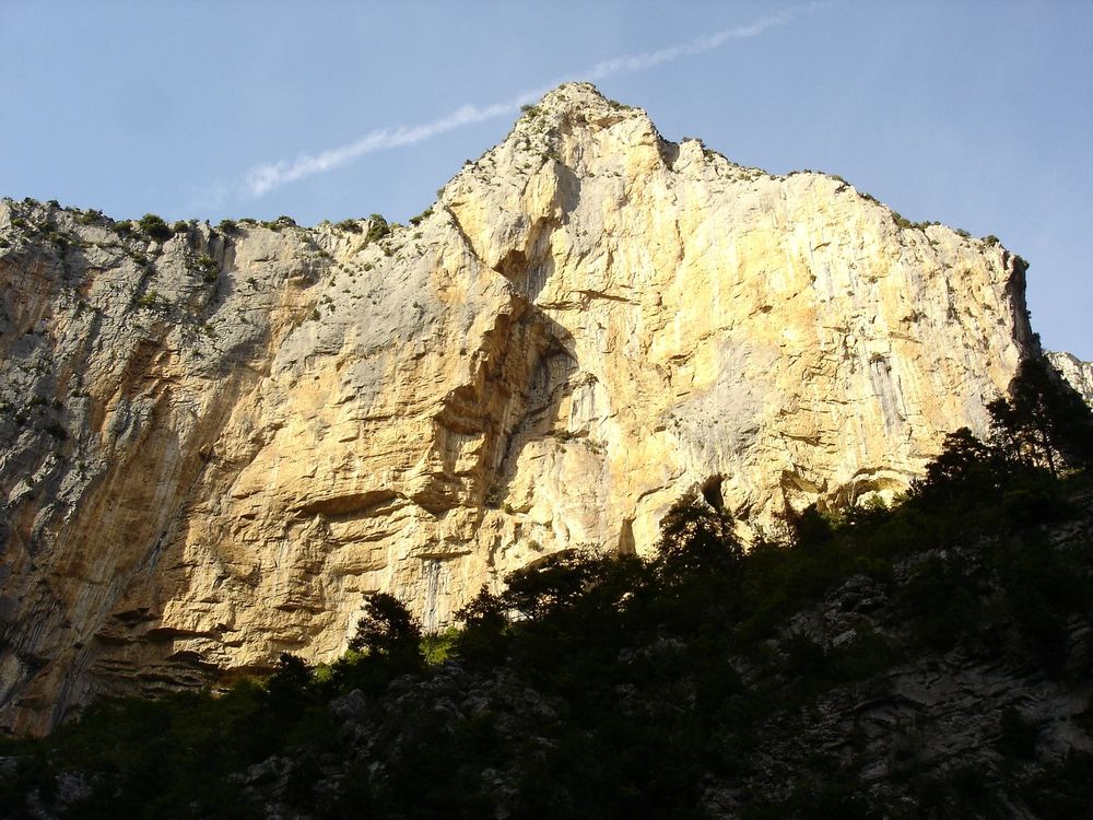 Falaise : au coucher de soleil