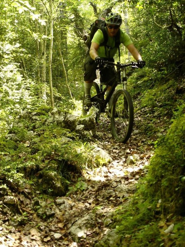 Technique : sur le bas de la descente de la Colle de Sigale