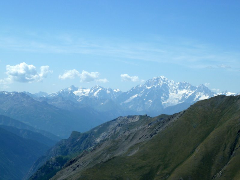 Monte Creya : Et vue sur le Mt Blanc