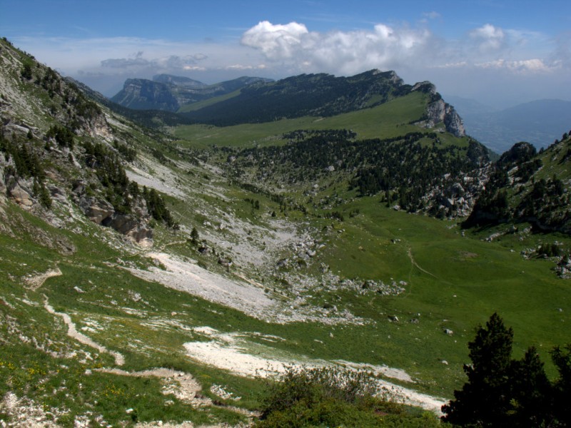 #5 Vallon de Marcieu : vu du Col de Bellefond Vallon de Marcieu : vu du Col de Bellefond