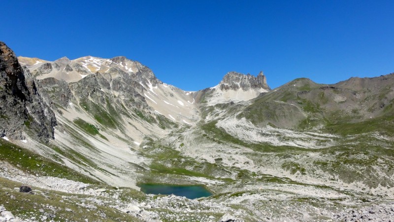 lac de Peyron : Thabor et chaval blanc au fond