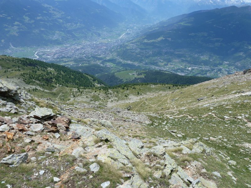 Col de Viou : La descente sur Aoste