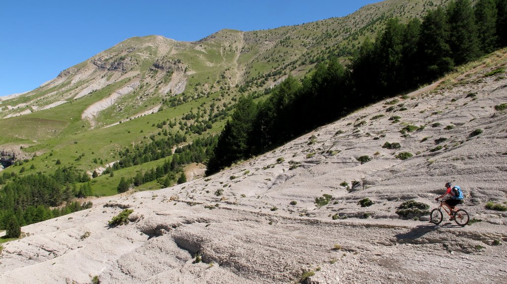 Ravine des Abeurons : à ce moment là, on pense que toute l'étape sera de cette classe ! que néni !