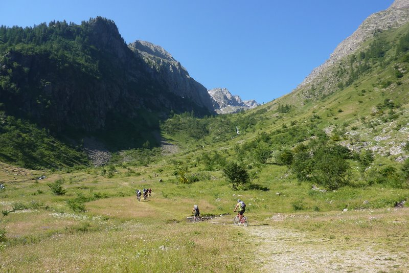 Départ de la piste : Le raide commence